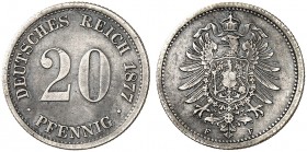 J. 5, EPA 40 
20 Pfennig 1877 F. R ! ss