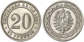 J. 6, EPA 41 
20 Pfennig 1887 E. St