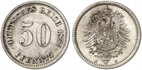 J. 7, EPA 44 
50 Pfennig 1877 D. f. St