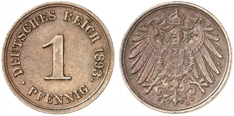 J. 10, EPA 2 
1 Pfennig 1893 G. f. vz