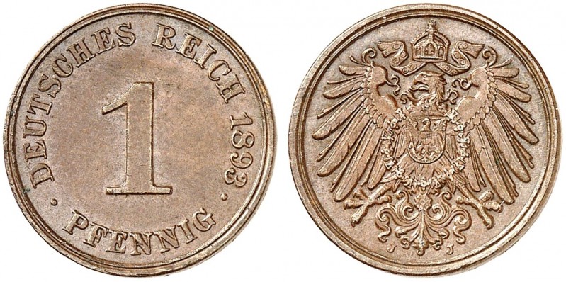 J. 10, EPA 2 
1 Pfennig 1893 J. vz - St