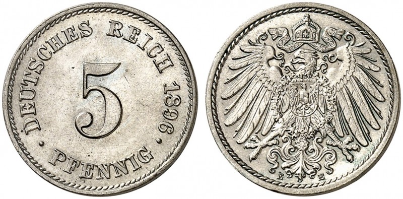 J. 12, EPA 18 
5 Pfennig 1896 E. St