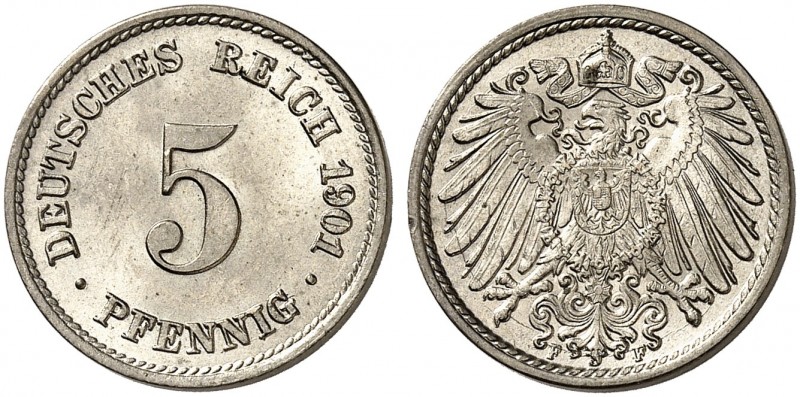 J. 12, EPA 18 
5 Pfennig 1901 F. St