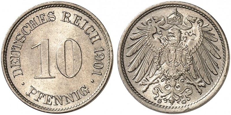 J. 13, EPA 28 
10 Pfennig 1901 G. f. St