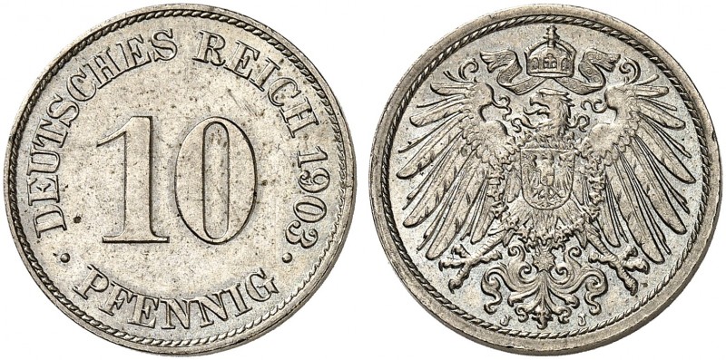 J. 13, EPA 28 
10 Pfennig 1903 J. f. St