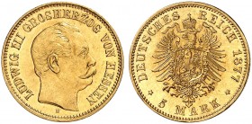 HESSEN. Ludwig III., 1848-1877. J. 215, EPA 5/80 
Ein zweites Exemplar. vz - St