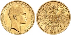 SACHSEN - COBURG - GOTHA. J. 274, EPA 20/50 
20 Mark 1905. vz