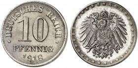 J. 298, EPA 29 
10 Pfennig 1918 D. RR ! mit Paproth-Expertise vom 12. 07. 1988, ss - vz