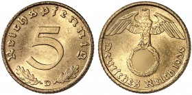 J. 363, EPA 23 
5 Reichspfennig 1936 D. R ! winz. Kr., St
