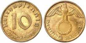 J. 364, EPA 34 
10 Reichspfennig 1936 E. R ! ss - vz