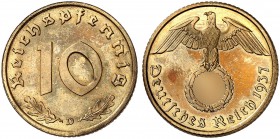 J. 364, EPA 34 
10 Reichspfennig 1937 D. PP