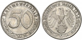 J. 365, EPA 52 
50 Reichspfennig 1938 G. vz - St