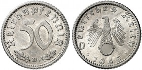 J. 372, EPA 54 
50 Reichspfennig 1940 D. f. St