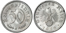 J. 372, EPA 54 
50 Reichspfennig 1940 G. winz. Rdf., f. St
