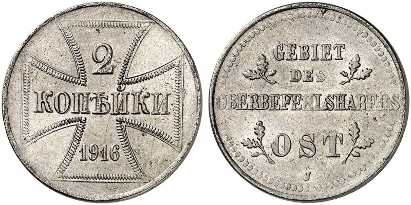 GEBIET DES OBERBEFEHLSHABERS OST 1914 - 1918. J. N 602, EPA B 4 
2 Kopeken 1916...