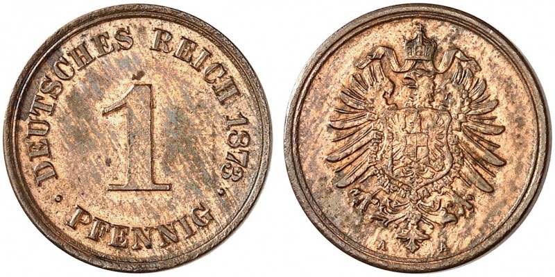 J. 1, EPA 1 
1 Pfennig 1873 A. R ! vz - St
