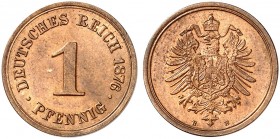 J. 1, EPA 1 
1 Pfennig 1876 B. kl. Kr., St