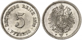 J. 3, EPA 17 
5 Pfennig 1876 F. f. St