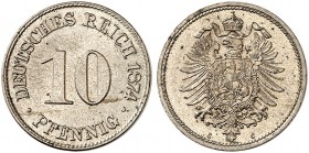 J. 4, EPA 27 
10 Pfennig 1874 C. f. St