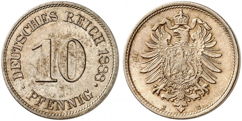 J. 4, EPA 27 
10 Pfennig 1888 E. f. St