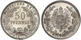 J. 8, EPA 45 
50 Pfennig 1877 J. f. St