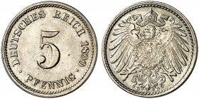 J. 12, EPA 18 
5 Pfennig 1890 D. f. St