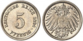 J. 12, EPA 18 
5 Pfennig 1894 D. St