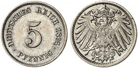 J. 12, EPA 18 
5 Pfennig 1895 F. f. St