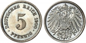 J. 12, EPA 18 
5 Pfennig 1900 F. St