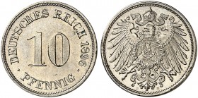 J. 13, EPA 28 
10 Pfennig 1896 D. winz. Kr., f. St
