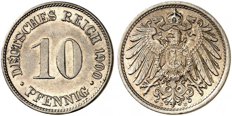 J. 13, EPA 28 
10 Pfennig 1900 D. f. St