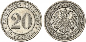 J. 14, EPA 42 
20 Pfennig 1890 A. f. St