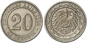 J. 14, EPA 42 
20 Pfennig 1892 F. vz