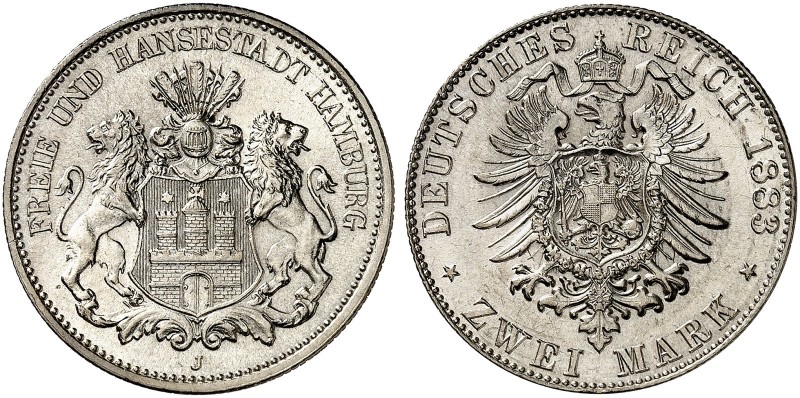 HAMBURG. J. 61, EPA 2/17 
2 Mark 1883. f. St