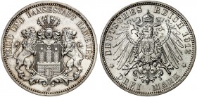 HAMBURG. J. 64, EPA 3/11 
3 Mark 1912. f. St