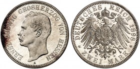 HESSEN. Ernst Ludwig, 1892-1918. J. 72, EPA 2/22 
2 Mark 1898. PP