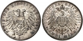 LÜBECK. J. 80, EPA 2/25 
2 Mark 1901. vz - St