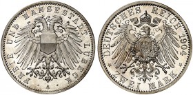 LÜBECK. J. 81, EPA 2/26 
2 Mark 1904. PP