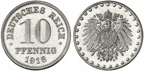 J. 298, EPA 29 
10 Pfennig 1916 E. Prachtexemplar ! in dieser Erhaltung äußerst selten ! PP