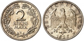 KURS - UND GEDENKMÜNZEN. J. 320, EPA 2/75 
2 RM 1925 E. vz - St