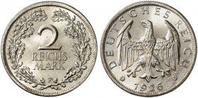 KURS - UND GEDENKMÜNZEN. J. 320, EPA 2/75 
2 RM 1926 F. winz. Kr., St