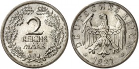 KURS - UND GEDENKMÜNZEN. J. 320, EPA 2/75 
2 RM 1927 J. vz - St