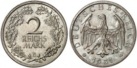 KURS - UND GEDENKMÜNZEN. J. 320, EPA 2/75 
2 RM 1931 E. vz - St