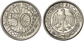 KURS - UND GEDENKMÜNZEN. J. 324, EPA 51 
50 Reichspfennig 1932 E. ss - vz