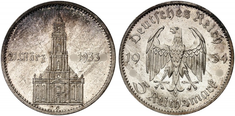 Garnisonkirche Potsdam mit Datum. J. 356, EPA 5/72 
5 RM 1934 G. vz