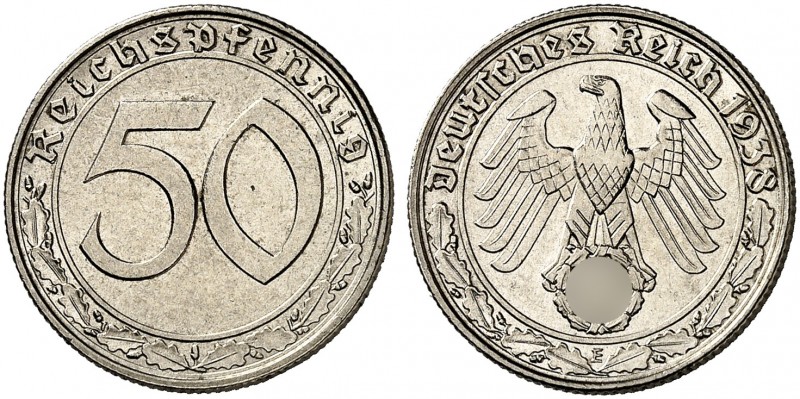 J. 365, EPA 52 
50 Reichspfennig 1938 E. vz+