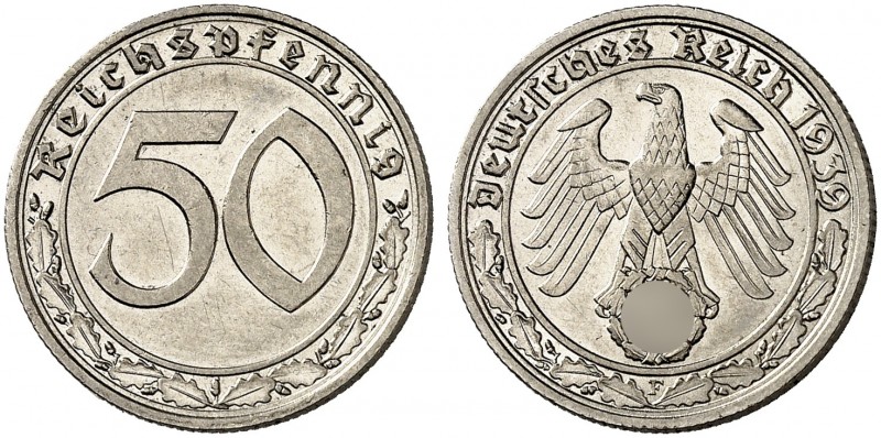 J. 365, EPA 52 
50 Reichspfennig 1939 F. vz - St