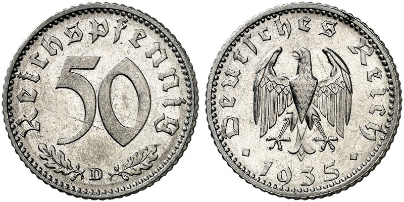 J. 368, EPA 53 
50 Reichspfennig 1935 D. f. St