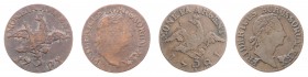 Friedrich II. der Große 1740 - 1786
Deutschland, Brandenburg-Preußen. Lot. 2 Stück 3 Kreuzer 1781
a. ca 1,49g
s/ss