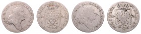 Friedrich Wilhelm 1788 - 1797
Deutschland, Brandenburg-Preußen. Lot. 2 Stück 4 Groschen 1797 A
a. ca 4,96g
Schön 165
ss